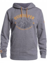 hoodie quiksilver big logo snow eqyft04121 γκρι μελανζε