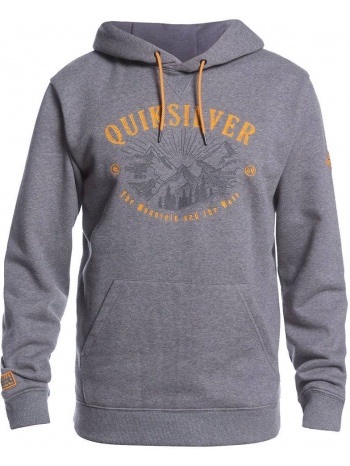 hoodie quiksilver big logo snow eqyft04121 γκρι μελανζε σε προσφορά