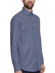 πουκαμισο seidensticker με σχεδιο slim fit 01.294810 σκουρο μπλε