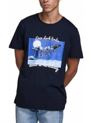 t-shirt jack - jones jorstarmas xmas 12180481 σκουρο μπλε