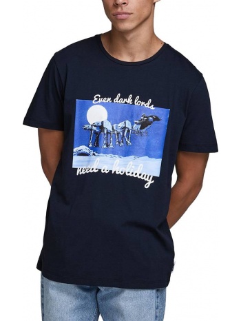 t-shirt jack - jones jorstarmas xmas 12180481 σκουρο μπλε σε προσφορά