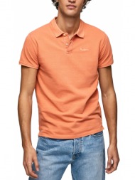 t-shirt polo pepe jeans oliver gd pm541983 πορτοκαλι
