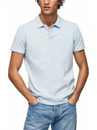 t-shirt polo pepe jeans oliver gd pm541983 σιελ