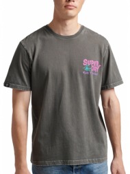 t-shirt superdry ovin vintage tribal surf m1011581a ανθρακι