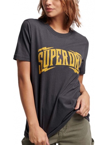 t-shirt superdry ovin vintage embellish w1010982a ανθρακι σε προσφορά