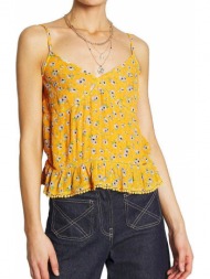 top superdry summer lace cami floral w6010063a κιτρινο