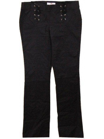 παντελονι jlo με διακοσμητικα δερματινα κορδονια μαυρο (29) σε προσφορά