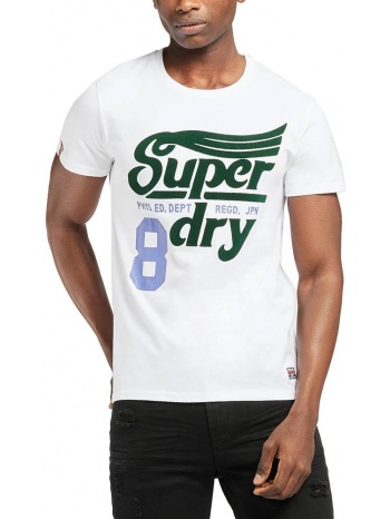 t-shirt superdry collegiate graphic m1011193a λευκο σε προσφορά
