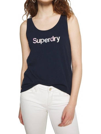 top superdry swiss logo emb classic vest w6010056a σκουρο σε προσφορά