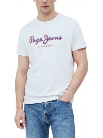 t-shirt pepe jeans duncan overlapping letters pm507799 κρεμ σε προσφορά