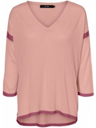 μπλουζα μακρυμανικη vero moda vmelen 10216533 ροζ