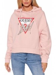 hoodie guess iconic w1bq09k68i1 ροζ