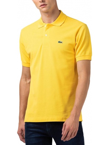 t-shirt polo lacoste l1212 us3 κιτρινο
