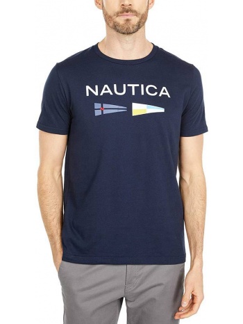 t-shirt nautica v03124 4nv σκουρο μπλε σε προσφορά