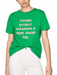 t-shirt pepe jeans freja pl504463 πρασινο
