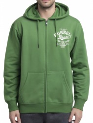 ζακετα russell athletic sporting goods zip through hoody πρασινη