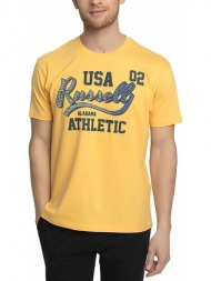 μπλουζα russell athletic usa 02 alabama s/s crewneck tee κιτρινη