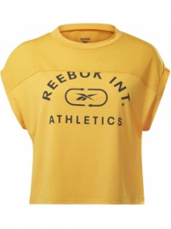 μπλουζα reebok sport workout ready supremium t-shirt κιτρινη