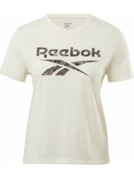 μπλουζα reebok sport modern safari logo t-shirt λευκη