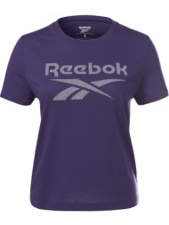 μπλουζα reebok sport workout ready supremium big logo t-shirt μωβ