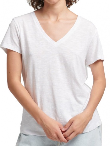 t-shirt superdry stud studios slub emb w1011181a λευκο σε προσφορά