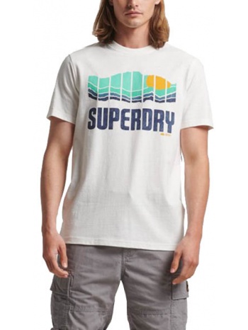 t-shirt superdry ovin vintage great outdoors m1011531a λευκο σε προσφορά