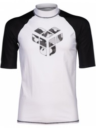 αντηλιακη μπλουζα arena unisex jr rash vest s/s graphic λευκη/μαυρη