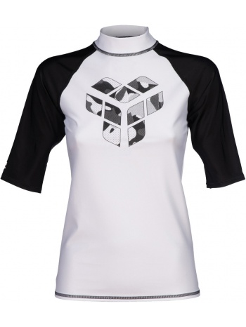 αντηλιακη μπλουζα arena rash vest s/s graphic λευκη/μαυρη σε προσφορά