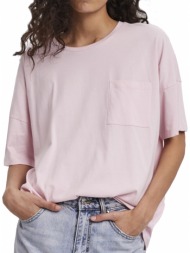 t-shirt vero moda vmpaula pocket 10258051 ανοιχτο ροζ