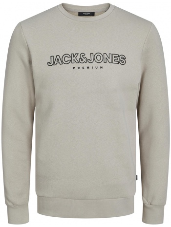 φουτερ jack - jones jprblajason branding 12245593 μπεζ/γκρι σε προσφορά