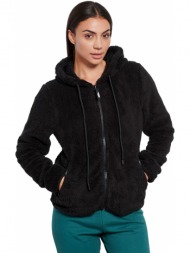 ζακετα bodytalk zip hooded sweater μαυρη