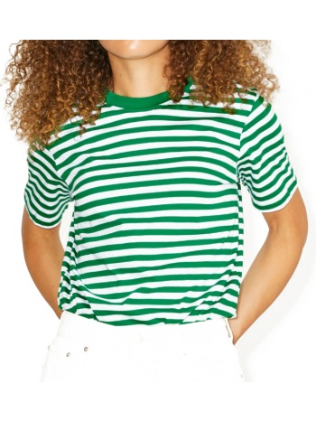 t-shirt jjxx jxanna stripes 12206644 λευκο/πρασινο σε προσφορά