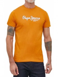 t-shirt pepe jeans wido pm509126 σκουρο κιτρινο