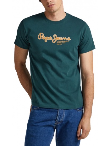 t-shirt pepe jeans wido pm509126 σκουρο πρασινο σε προσφορά
