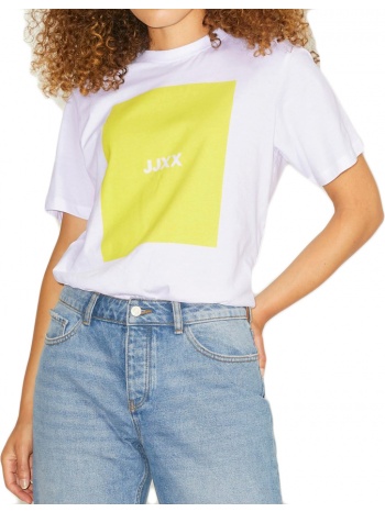 t-shirt jjxx jxamber print 12204837 λευκο/κιτρινο σε προσφορά