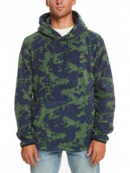 hoodie quiksilver essentials polar aop fleece eqyft04848 σκουρο μπλε/πρασινο