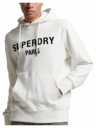 hoodie superdry sdcd luxury sport loose m2013087a εκρου