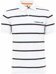 t-shirt polo timberland yd stripe tb0a26px λευκο