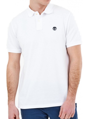 t-shirt polo timberland basic tb0a26n4 λευκο σε προσφορά