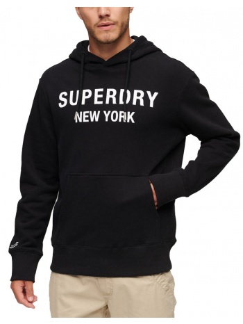 hoodie superdry sdcd luxury sport loose m2013087a μαυρο σε προσφορά