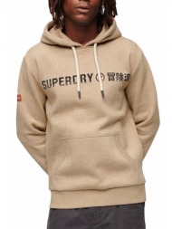 hoodie superdry ovin workwear logo vintage m2013143a μπεζ