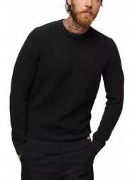 πουλοβερ superdry ovin textured crew knit jumper m6110567a μαυρο