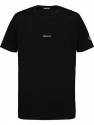 t-shirt replay with logo print m6644 .000.2660 098 μαυρο