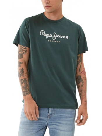 t-shirt pepe jeans eggo n basic pm508208 692 σκουρο πρασινο