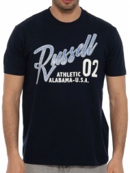 μπλουζα russell athletic aaa 02 s/s crewneck tee μπλε σκουρο