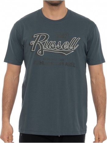 μπλουζα russell athletic 02 s/s crewneck tee γκρι σκουρο σε προσφορά