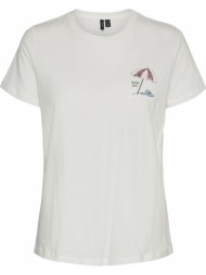 t-shirt vero moda vmtessfrancis parasol 10267231 λευκο
