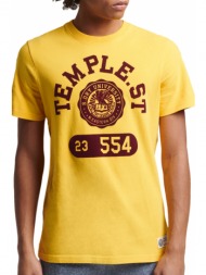 t-shirt superdry ovin vintage athletic m1011331a κιτρινο