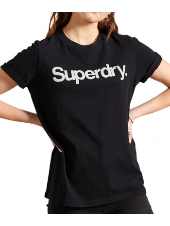 t-shirt superdry vintage logo emb ringer w1010710a μαυρο σε προσφορά