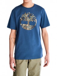 t-shirt timberland tree camo tb0a2mvz σκουρο μπλε